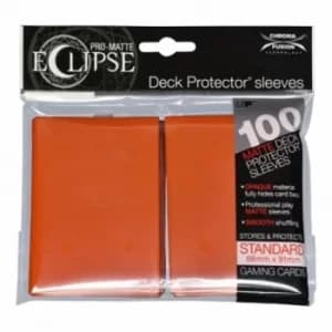 Ultra Pro PRO-Matte Eclipse Pumpkin Orange Standard 100 Sleeves (6 Packs)
