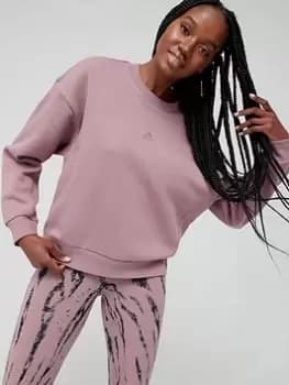 adidas All SZN Sweatshirt - Light Red, Light Red Size XL Women