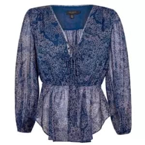 Ted Baker Mildrid Tie Blouse - Blue