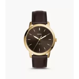Fossil Mens The Minimalist Three-Hand Leather Watch - Brown