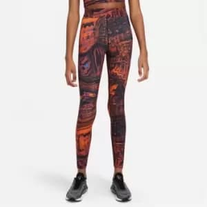 Nike AOP Legging Womens - Black