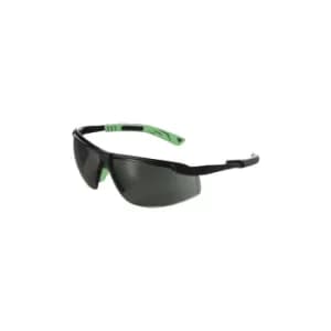 5X8 Green Lens Gun Metal/Green Frame Safety Glasses
