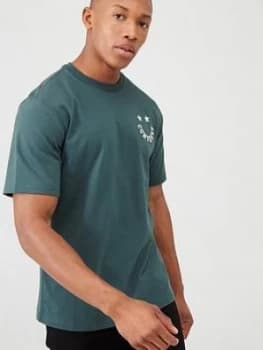 Converse Happy Face Graphic Tee - Grey