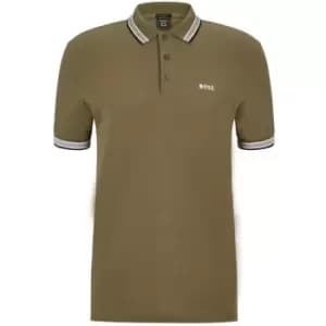 BOSS Tipped Polo Shirt - Green