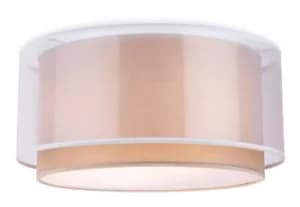 Chicago 3 Light Flush Light Taupe, E27