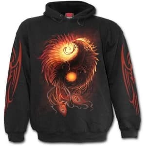 Phoenix Arisen Mens Small Hoodie - Black