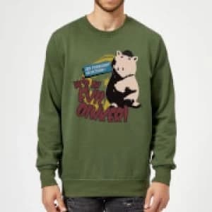 Toy Story Evil Oinker Sweatshirt - Forest Green - L