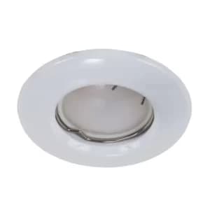 Pack of 10 MiniSun Non-Fire Rated Steel Fixed Downlights in White