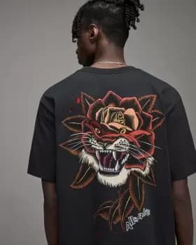 AllSaints Tiger Rose Crew T-Shirt
