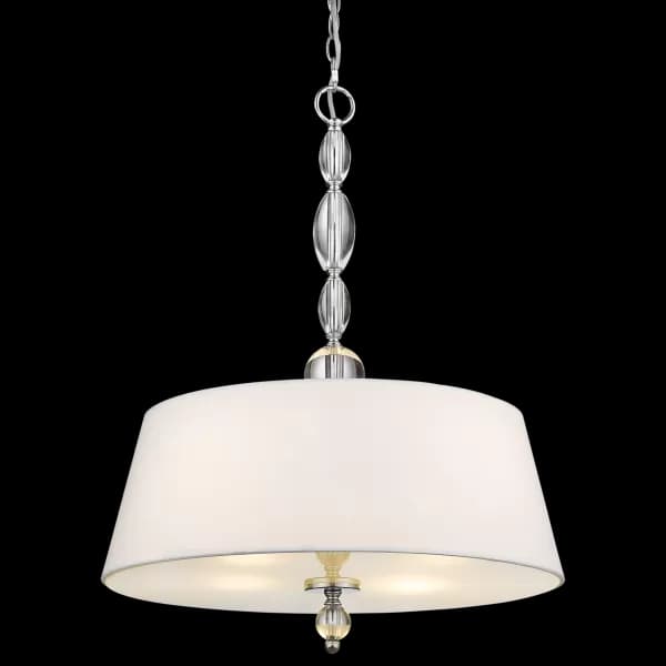 Cancun 4 Light Cylindrical Pendant Ceiling Light Silver, E27