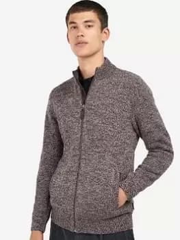 Barbour Fife Zip Through Jumper, Navy, Size S, Men