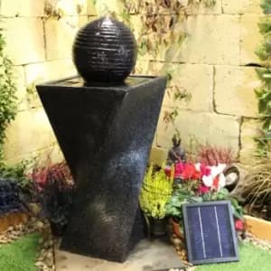 Tranquillity Water Features Ltd - Solar Day and Night Solar Powered - Garden Water Feature. Outdoor Garden Ornament