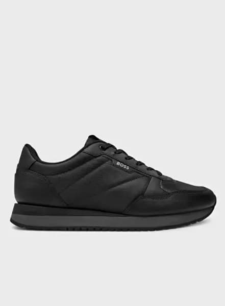 BOSS kai runn trainers in Black UK 8