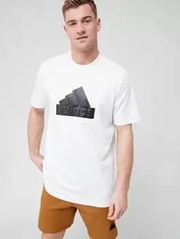 adidas Sportswear Future Icons Badge Of Sport T-Shirt, White, Size 2XL, Men