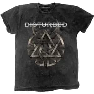 Disturbed - Riveted Unisex Large T-Shirt - Grey