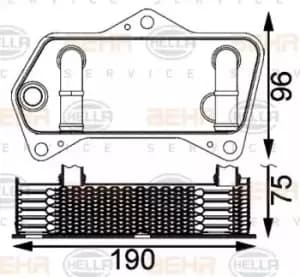 x1 Behr Heat Exchanger 8MO376797-181 Genuine replacement part for Car Made in CN