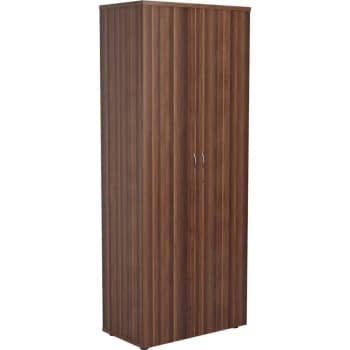 2000MM Cupboard 4 Adjustable Shelves - Dark Walnut