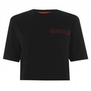 Calvin Klein Performance Cropped Short Sleeve T Shirt - 007 CK Black