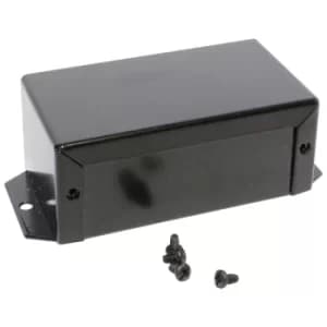 Hammond 1411FBGBK Utility Metal Flanged Case 102x56x41mm Aluminium...