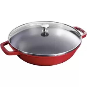 Staub Round Small Wok - Cherry - 30cm