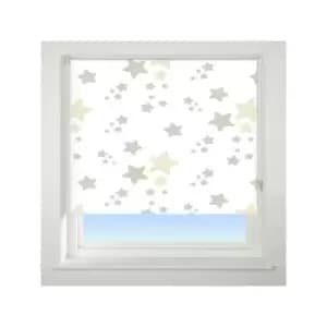 Universal - Twinkle Twinkle Patterned Thermal Blackout Roller Blind, Neutral, W60cm