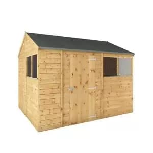 Mercia 10X8 Reverse Apex Dip Treated Tongue & Groove Shed With Floor