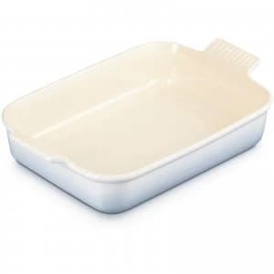 Le Creuset Stoneware Large Heritage Rectangular Roasting Dish - 32cm - Coastal Blue