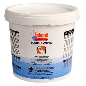 Ambersil 30767-AC Toughwipes - Tub of 100