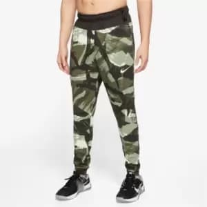 Nike Dri-FIT Mens Camo Tapered Fitness Pants - Green
