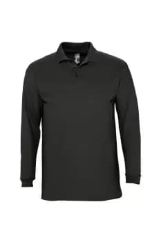 Winter II Long Sleeve Pique Cotton Polo Shirt