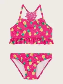 Monsoon Girls Pineapple Crochet Bikini - Red, Size Age: 11-12 Years, Women