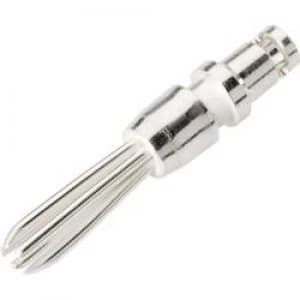 Banana plug Plug straight Pin diameter 2.4mm Silver Schnepp