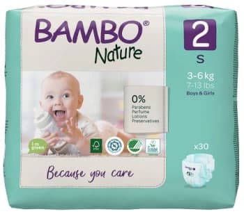 Bambo Nature Nappies - Size 2 - 30s