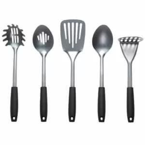 Russell Hobbs Rh01722 Pearlised 5 Piece Kitchen Utensil Set - Grey