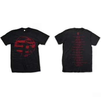 Cure - The - Eastern Red Logo Unisex Small T-Shirt - Black