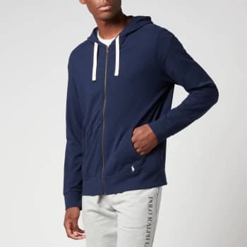 Polo Ralph Lauren Mens Cuffed Zip-Through Hoodie - Cruise Navy - L