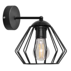 Agat Wall Lamp Black 25cm