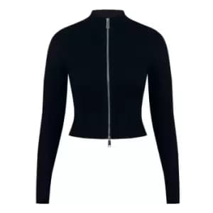 Kangol Double Zip Cardigan Womens - Black