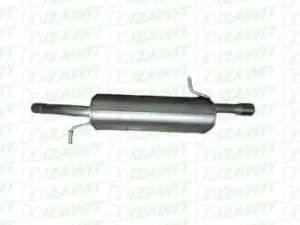 IZAWIT Rear silencer PEUGEOT,CITROEN 27.127 173087,173087