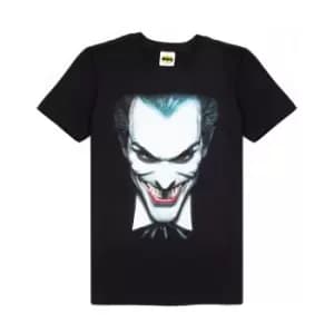 The Joker Mens Face Short-Sleeved T-Shirt (L) (Black)