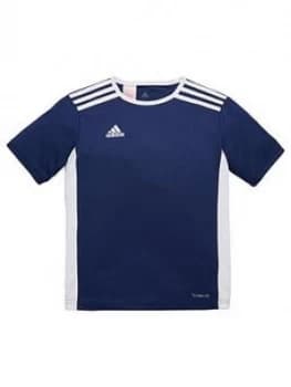 Boys, adidas Youth Entrada 18 Training Tee, Navy, Size 5-6 Years
