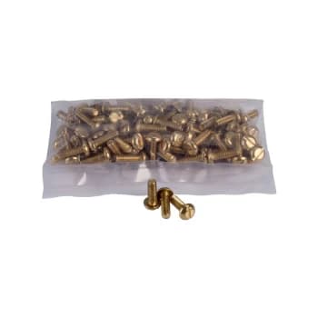 3747144 Brass Pan Head Machine Screws M4 x 12mm (Pack of 100) - Schneider Electric