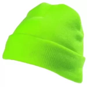 Yoko Unisex Hi-Vis Thermal 3M Thinsulate Winter Hat (One Size) (Lime)