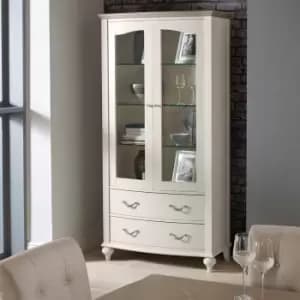 Montreal Grey Washed Oak & Soft Grey Display Cabinet