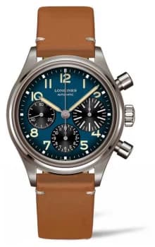 Longines Heritage Avigation BigEye Brown Leather Strap Watch