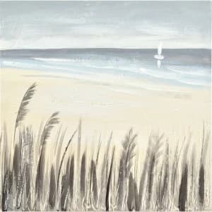 Innova Hand-Painted 3D Canvas Silver Sand - 40 x 40 cm