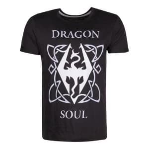 The Elder Scrolls Skyrim - Dragon Soul Mens Large T-Shirt - Black