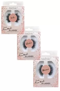 Technic Luxe Faux Mink Lashes Kiki Minnie Elodie Bundle