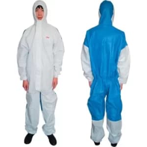 4535 Protective Type 5/6 White/Blue Coveralls (3XL)