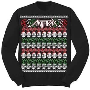 Anthrax - Skulls Christmas Unisex Medium Sweatshirt - Black